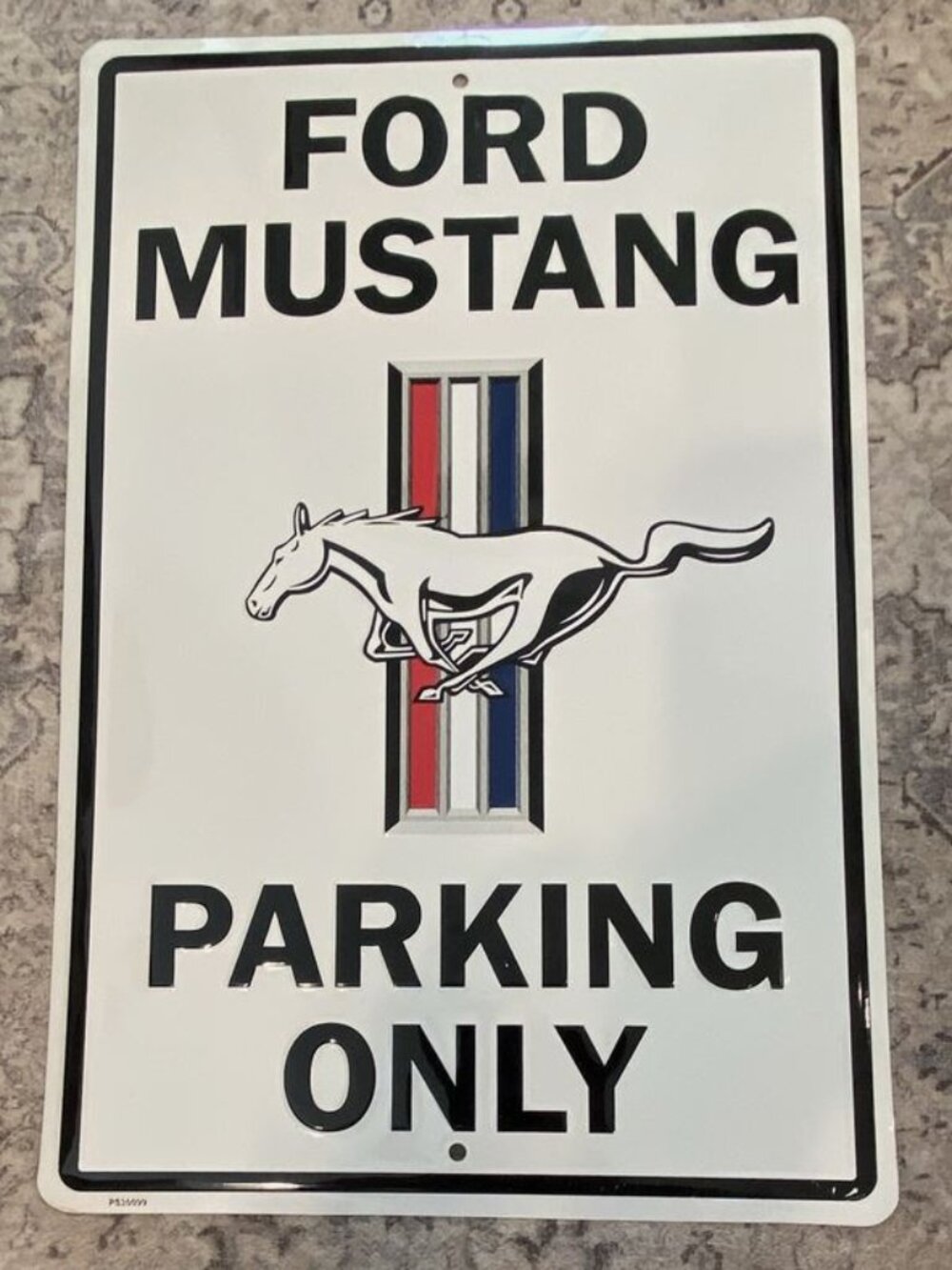 Ford Mustang Parking Only Metal Sign